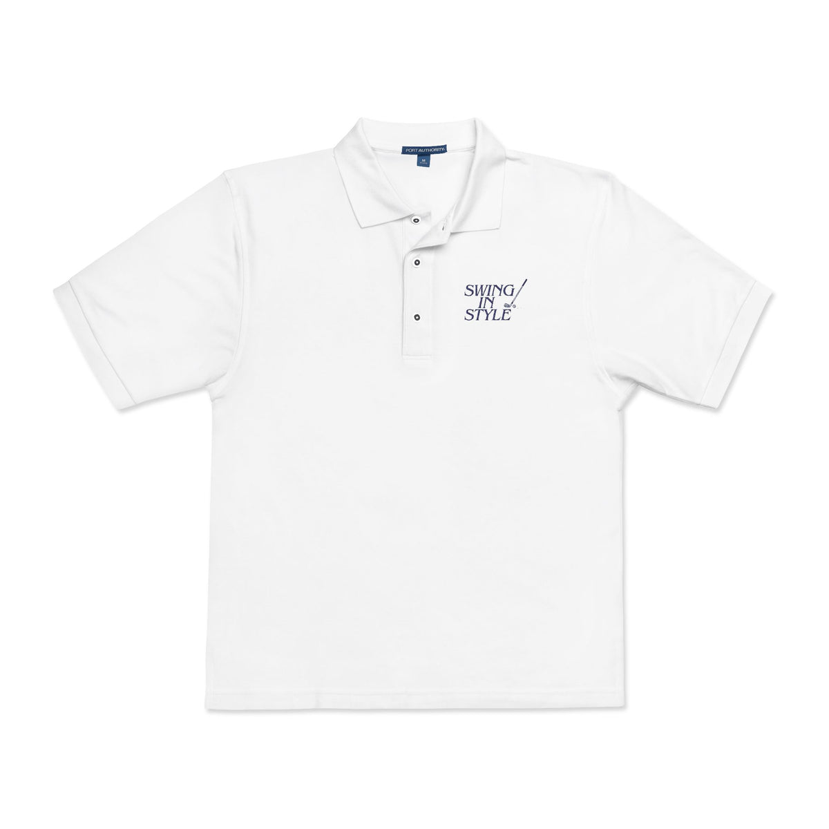 Embroidered Polo Shirt — "Winning Style" Chest Logo