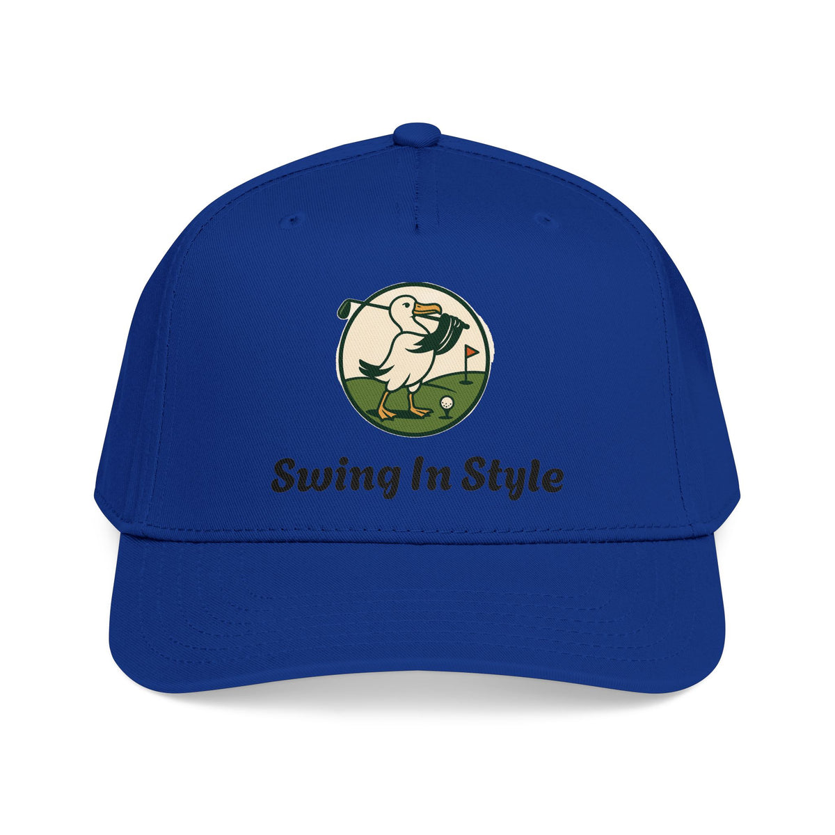 Baseball Cap — "Swing In Style" Golf Duck Embroidered Hat