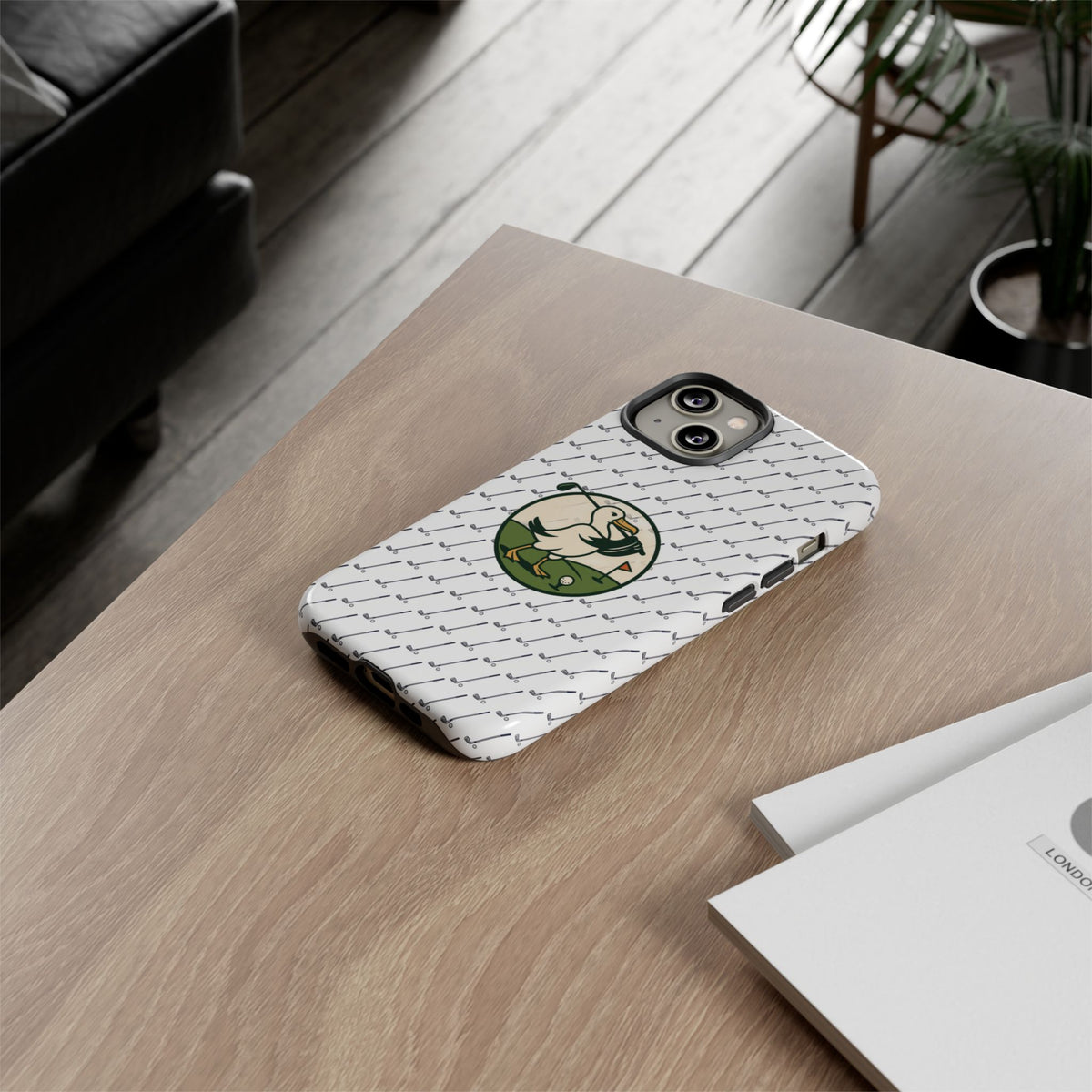 Golf Pelican Phone Case — Vintage Golf Pattern Tough Cases