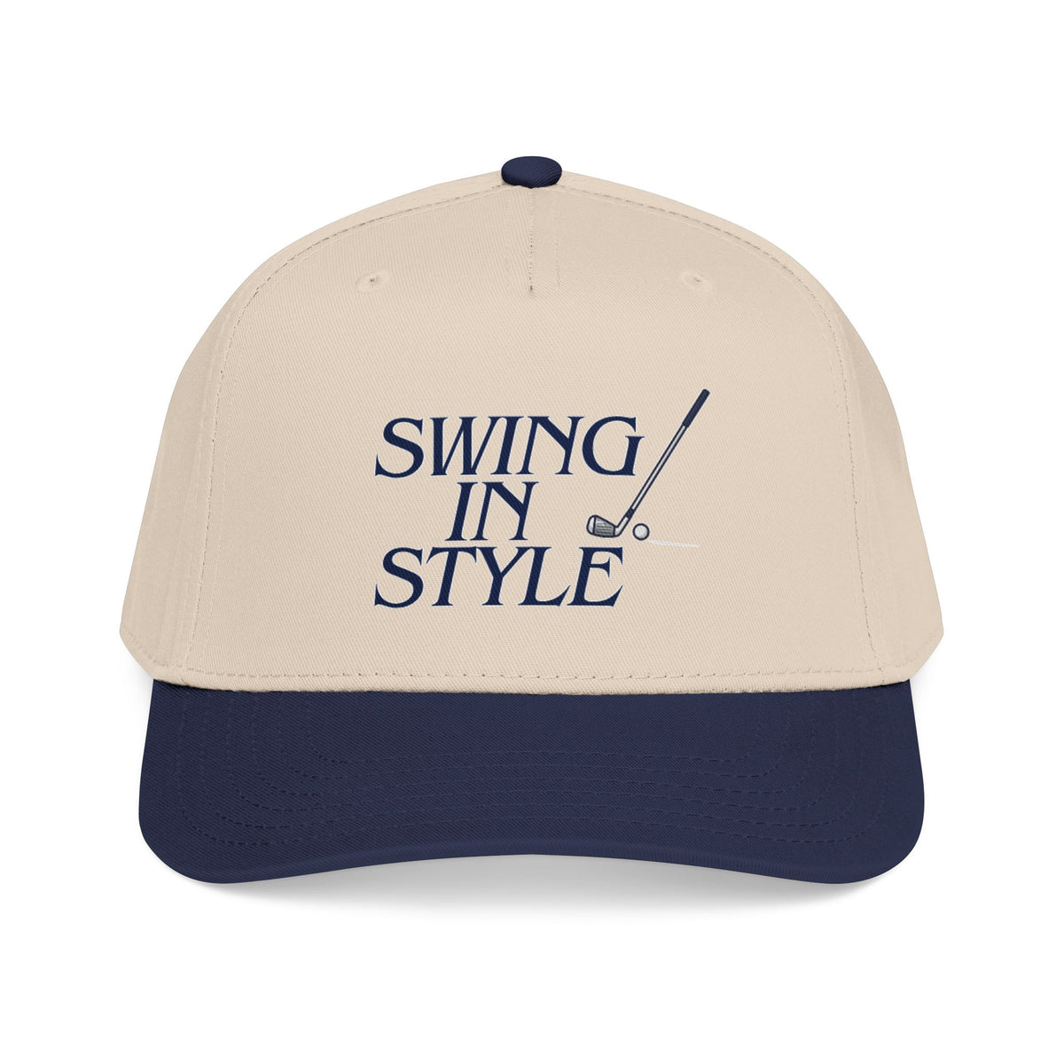 Swing In Style Golf Cap — Embroidered Vintage Golf Hat