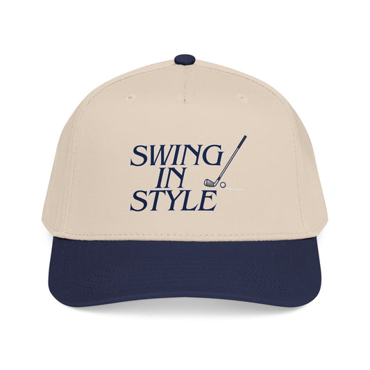 Swing In Style Golf Cap — Embroidered Vintage Golf Hat