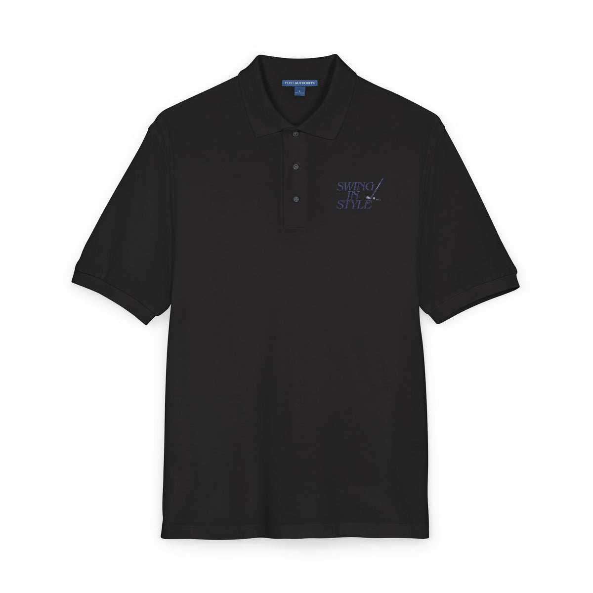 Embroidered Polo Shirt — "Winning Style" Chest Logo