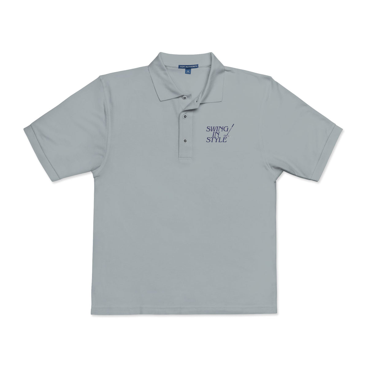 Embroidered Polo Shirt — "Winning Style" Chest Logo