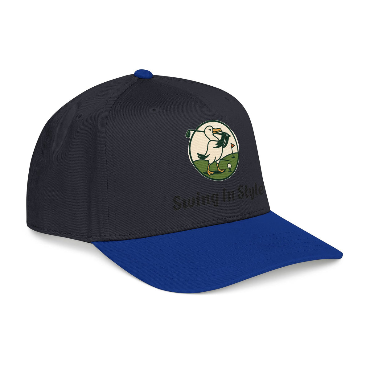 Baseball Cap — "Swing In Style" Golf Duck Embroidered Hat