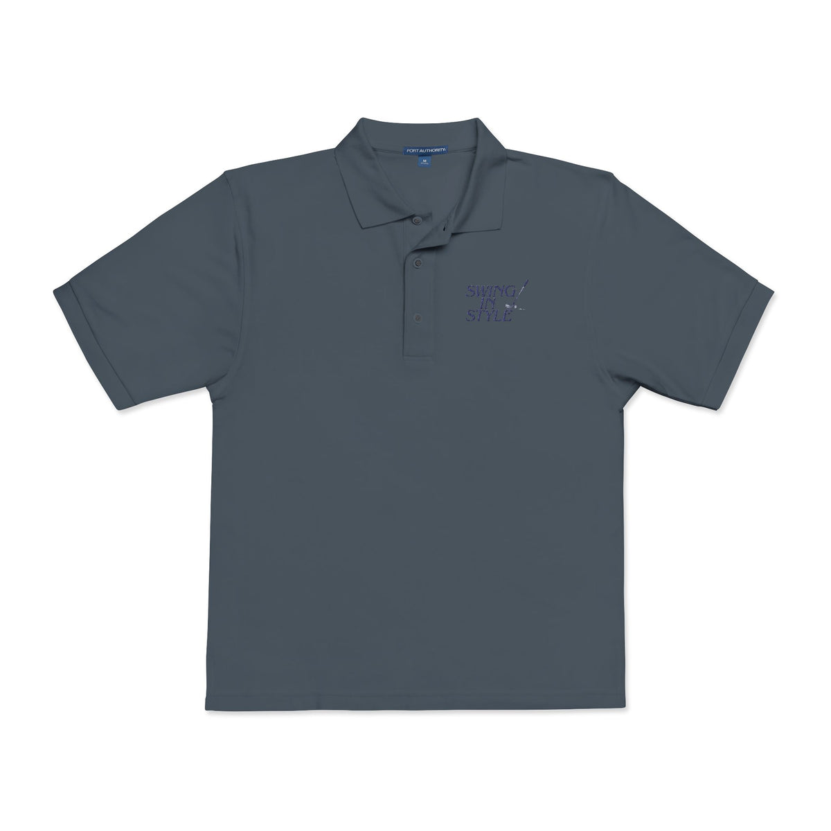 Embroidered Polo Shirt — "Winning Style" Chest Logo