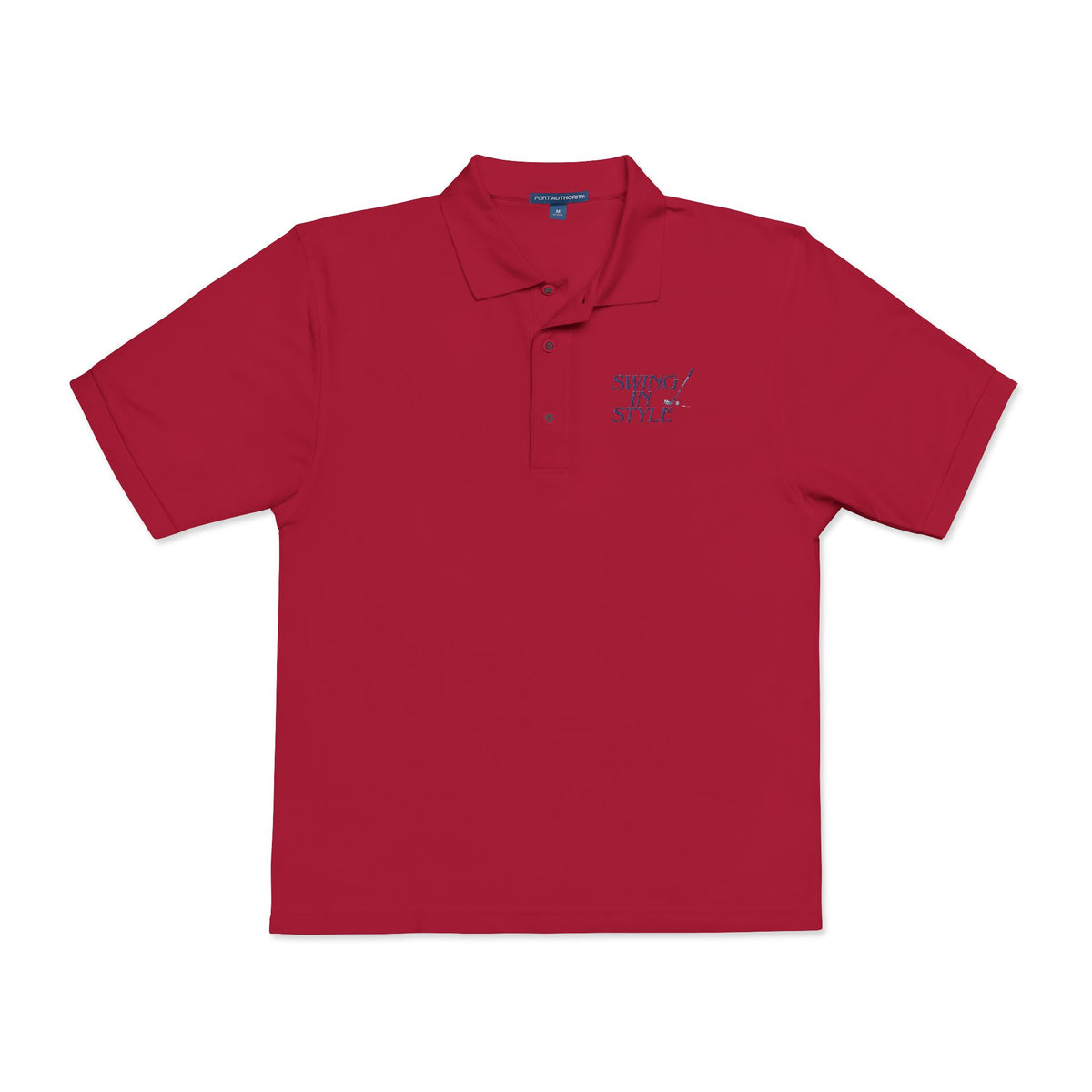 Embroidered Polo Shirt — "Winning Style" Chest Logo