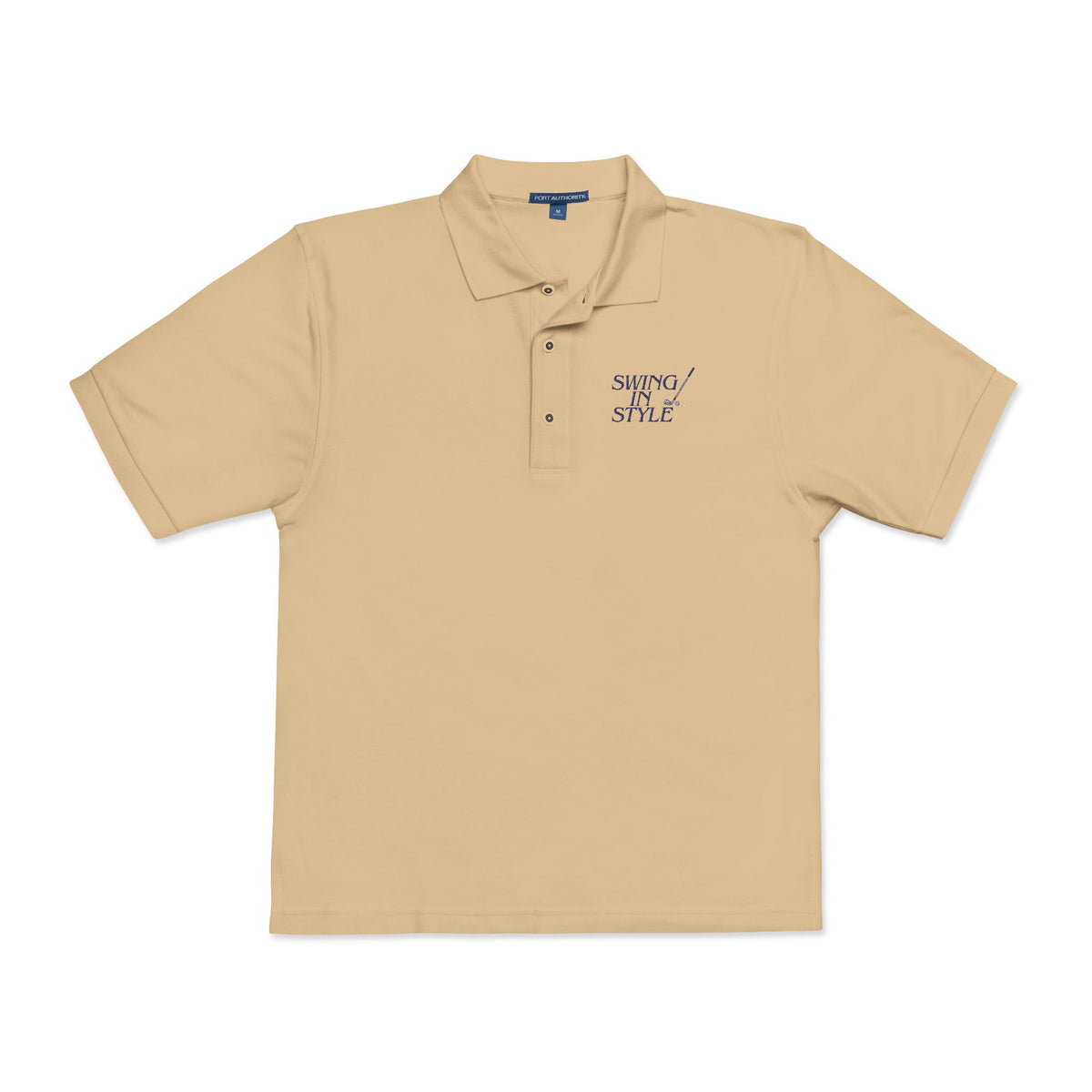 Embroidered Polo Shirt — "Winning Style" Chest Logo