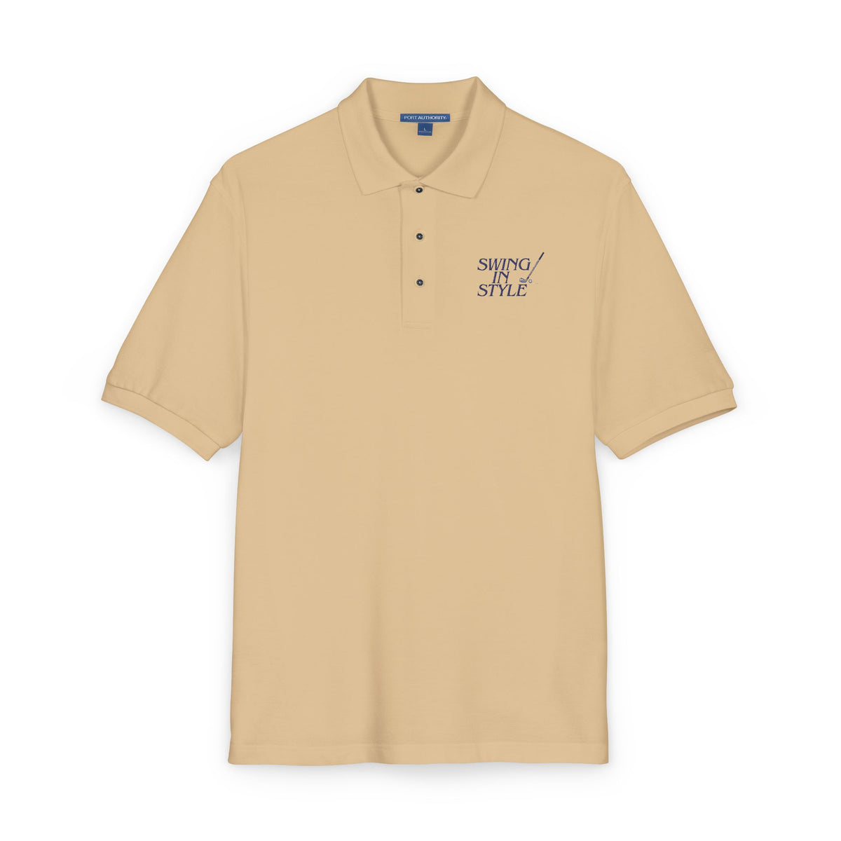 Embroidered Polo Shirt — "Winning Style" Chest Logo