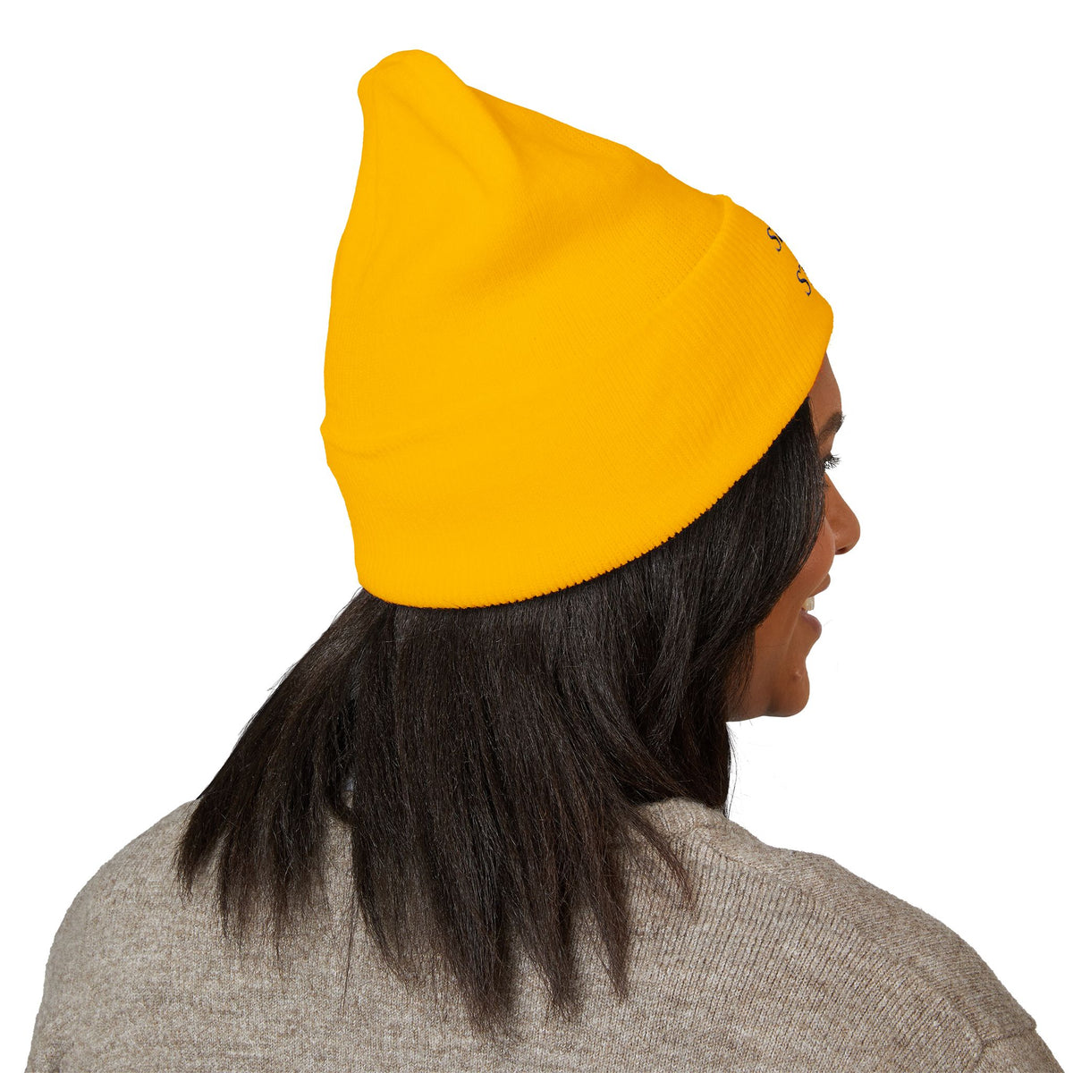 Swing in Style Embroidered Cuffed Beanie