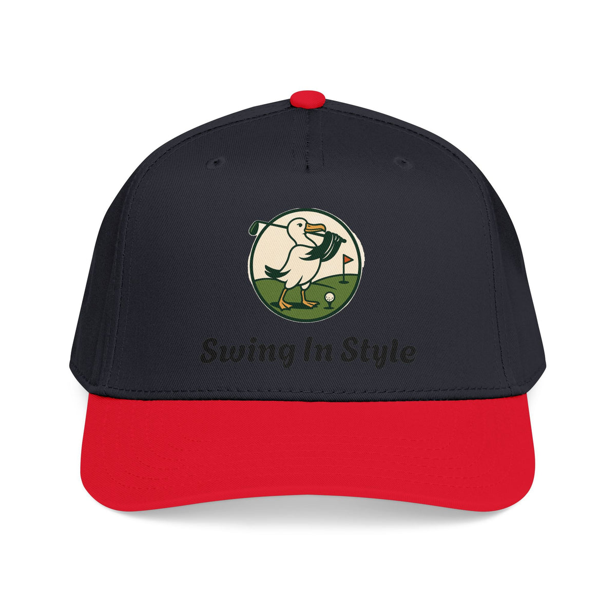 Baseball Cap — "Swing In Style" Golf Duck Embroidered Hat