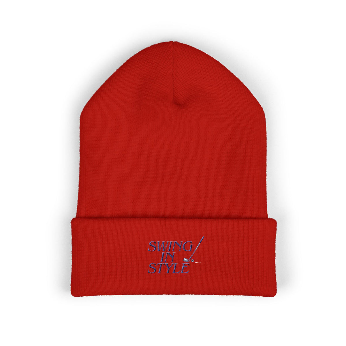Swing in Style Embroidered Cuffed Beanie
