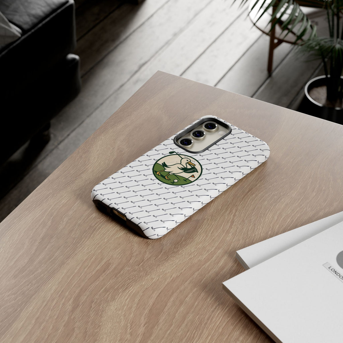 Golf Pelican Phone Case — Vintage Golf Pattern Tough Cases