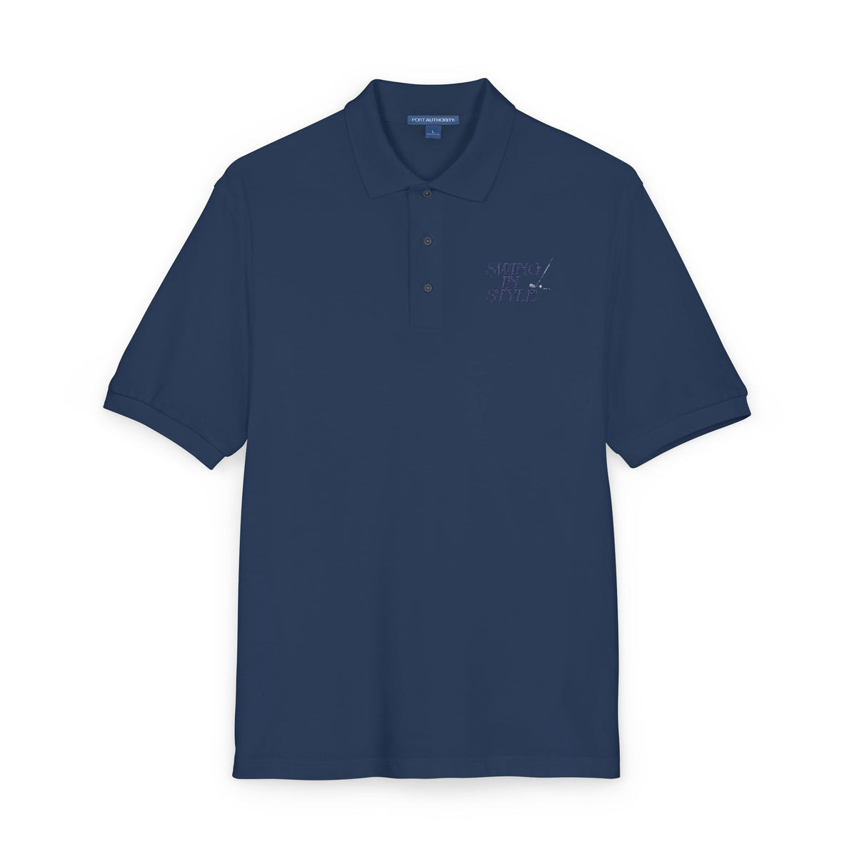 Embroidered Polo Shirt — "Winning Style" Chest Logo