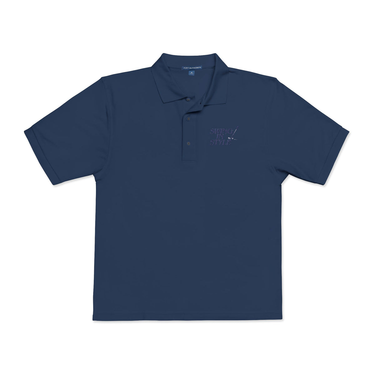 Embroidered Polo Shirt — "Winning Style" Chest Logo