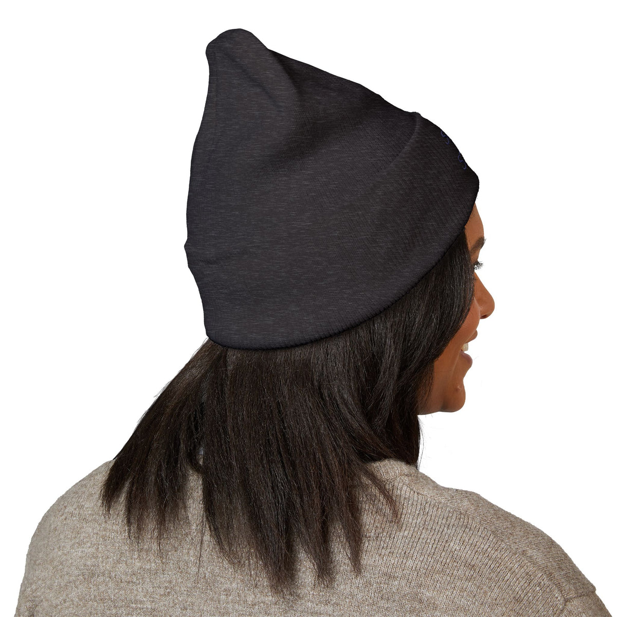Swing in Style Embroidered Cuffed Beanie