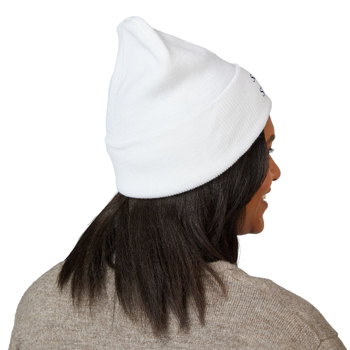 Swing in Style Embroidered Cuffed Beanie