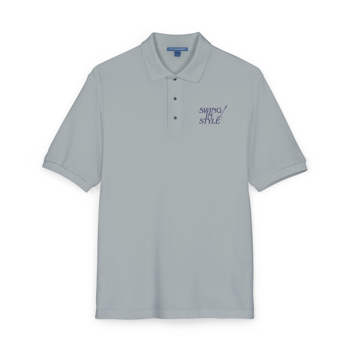 Embroidered Polo Shirt — "Winning Style" Chest Logo