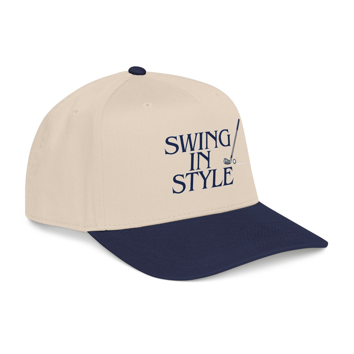Swing In Style Golf Cap — Embroidered Vintage Golf Hat