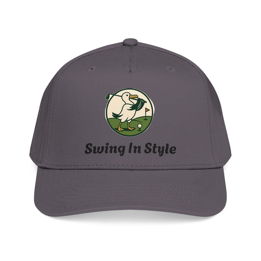 Baseball Cap — "Swing In Style" Golf Duck Embroidered Hat