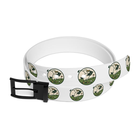 Graphic Belt — Vintage Golf Cartoon Pattern