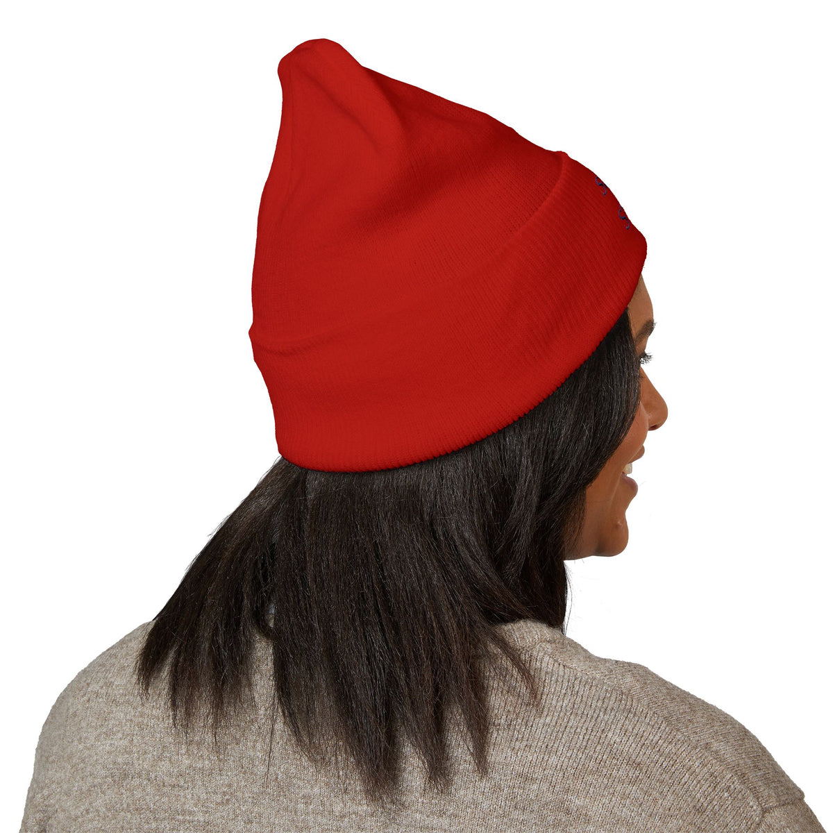 Swing in Style Embroidered Cuffed Beanie