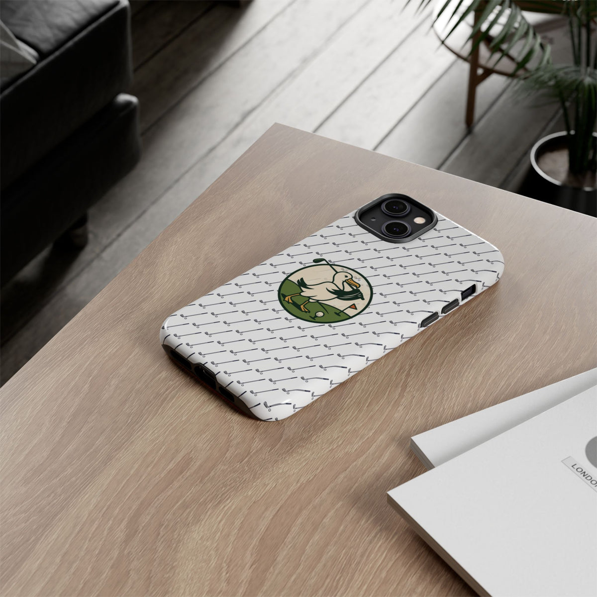Golf Pelican Phone Case — Vintage Golf Pattern Tough Cases