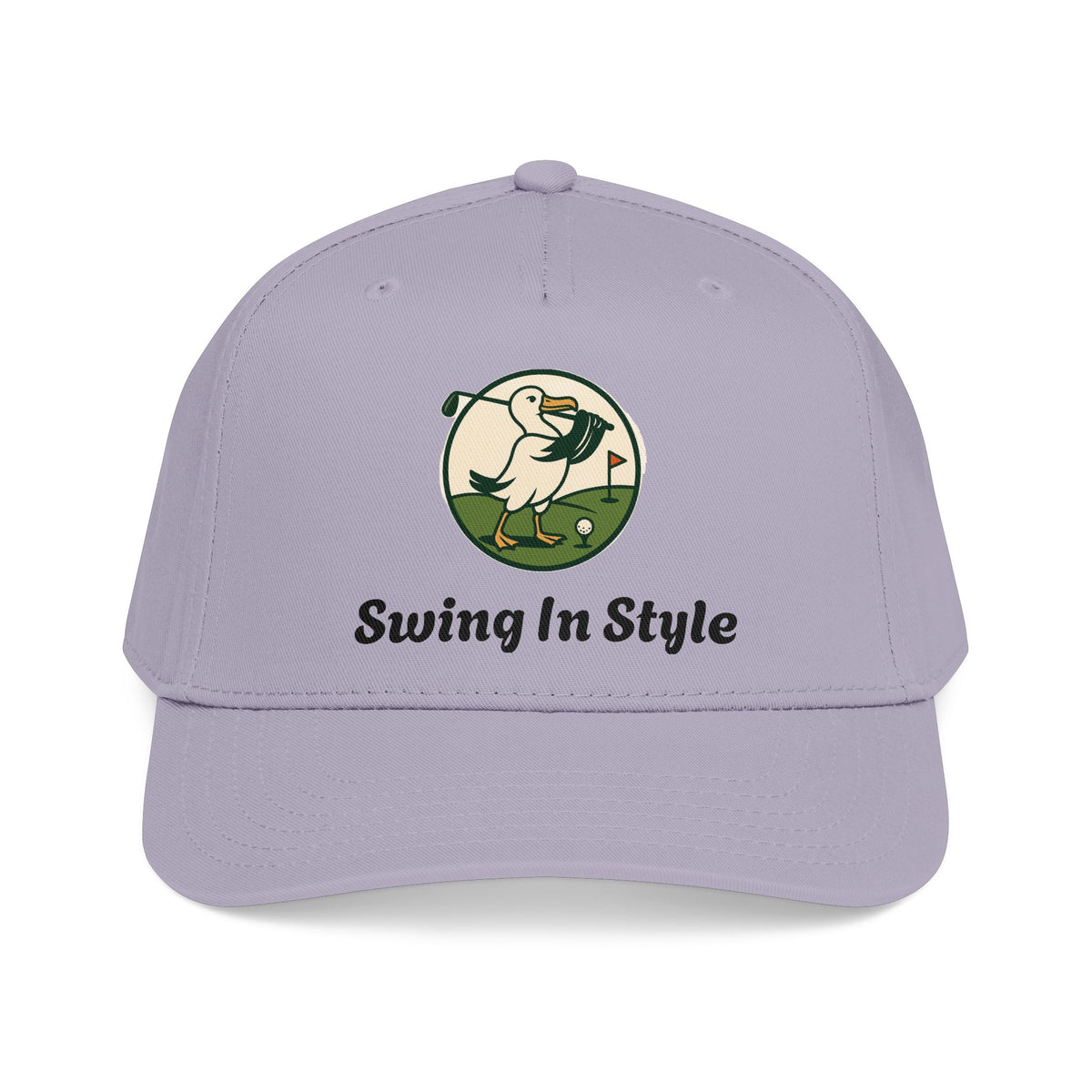 Baseball Cap — "Swing In Style" Golf Duck Embroidered Hat