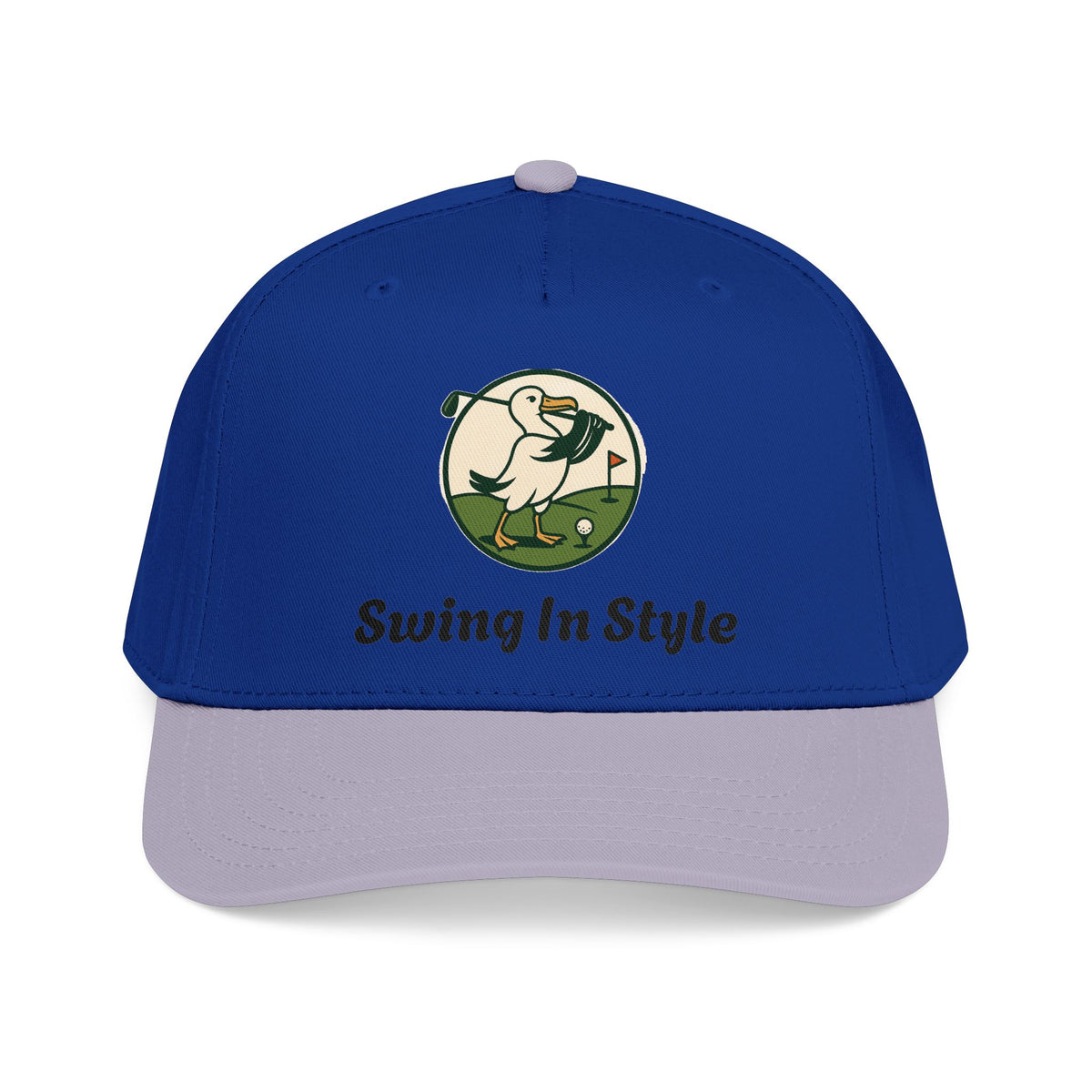 Baseball Cap — "Swing In Style" Golf Duck Embroidered Hat
