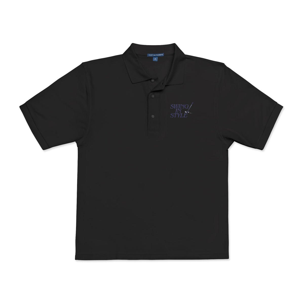 Embroidered Polo Shirt — "Winning Style" Chest Logo