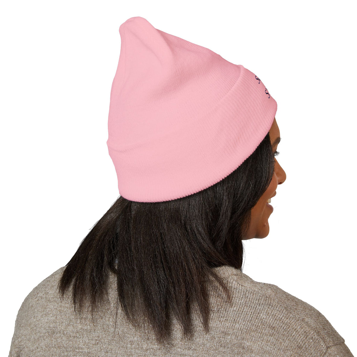 Swing in Style Embroidered Cuffed Beanie