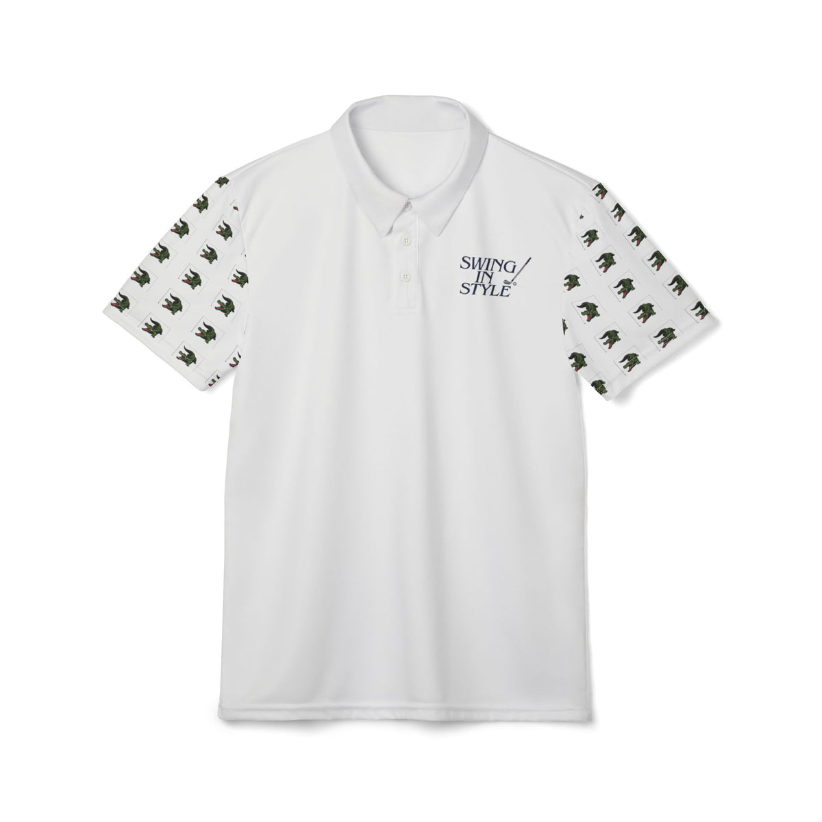 Polo Shirt — 'Sipping in Style' Palm Sleeve Golf Polo