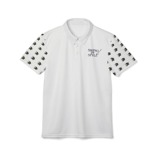 Polo Shirt — 'Sipping in Style' Palm Sleeve Golf Polo