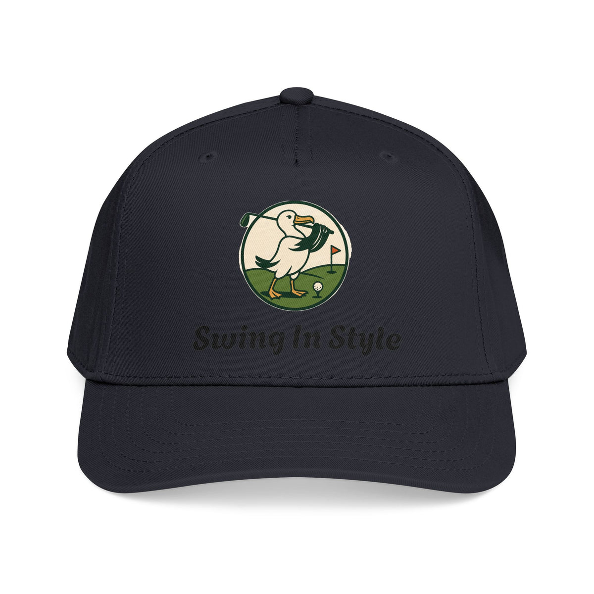 Baseball Cap — "Swing In Style" Golf Duck Embroidered Hat